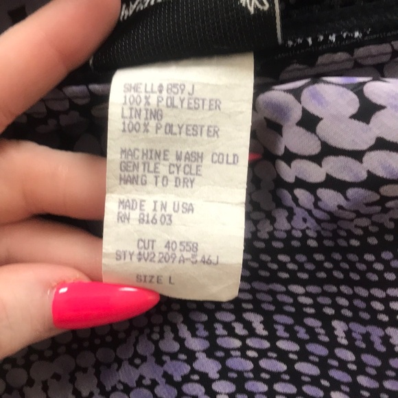 Pretty black & purple chiffon skirt - Picture 5 of 7